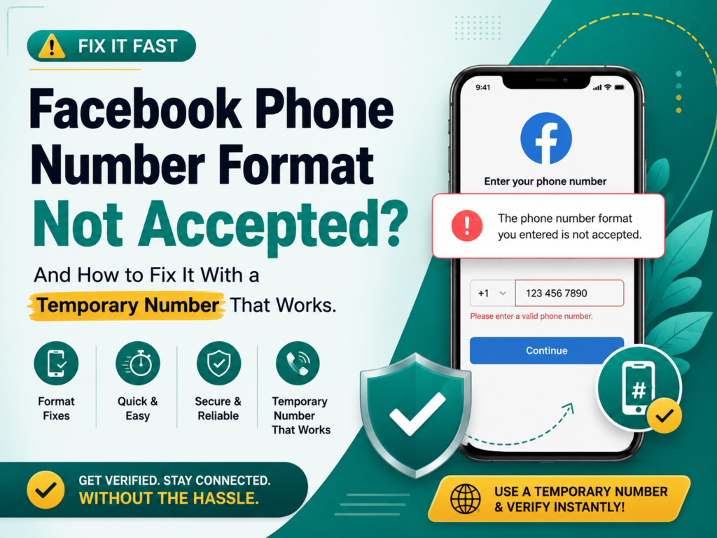 Facebook Phone Number Format Not Accepted