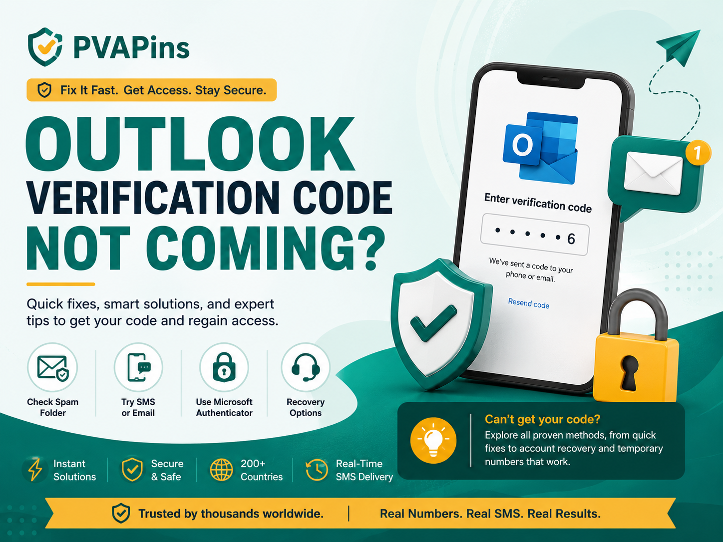 Outlook Verification Code Not Coming