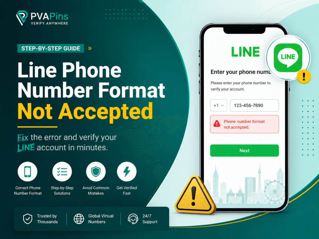 Line Phone Number Format Not Accepted