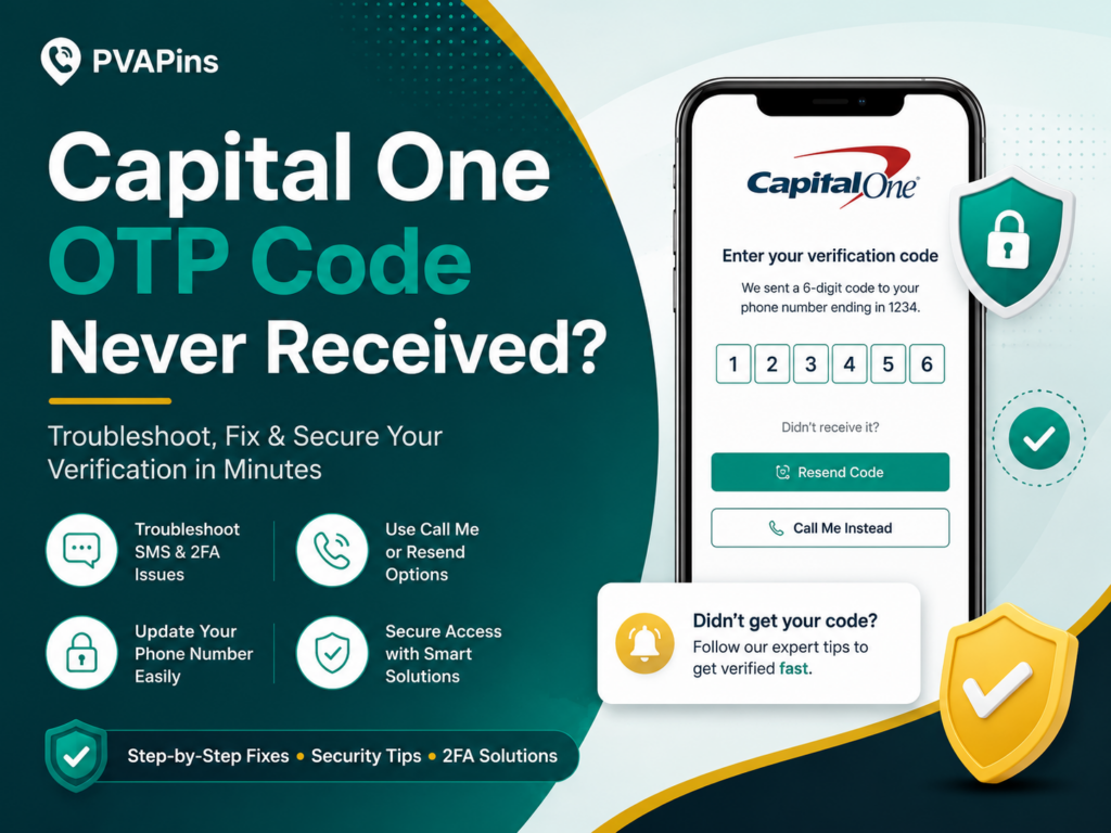 Capital One OTP Code Never Received