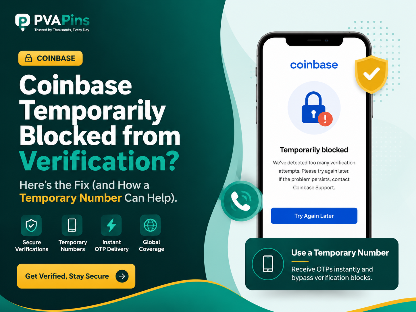 Coinbase Temporarily Blocked from Verification