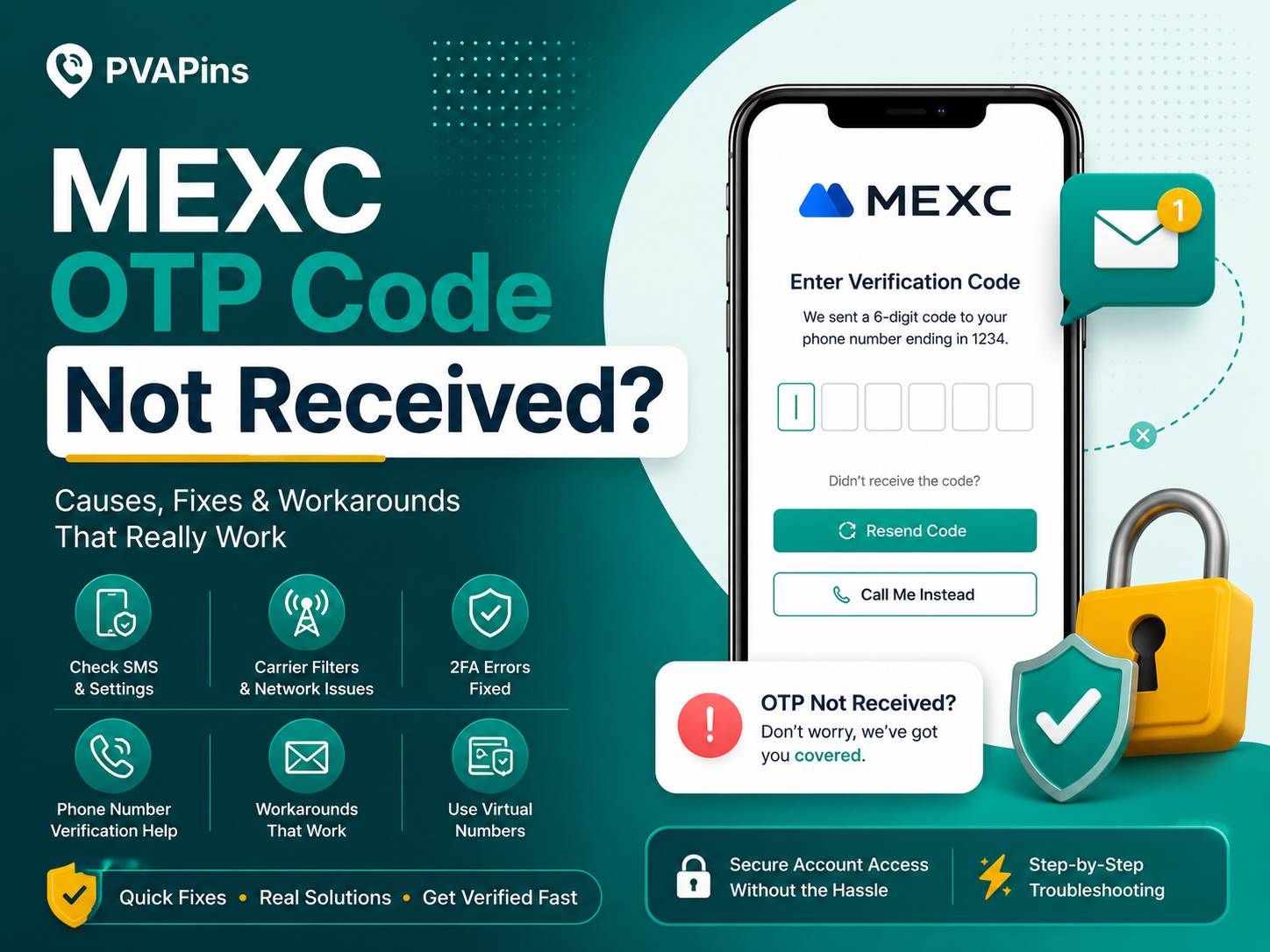 MEXC OTP Code Not Received