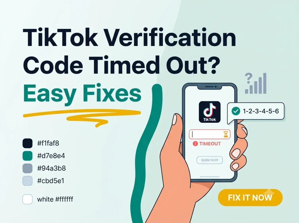 TikTok Verification Code Timed Out
