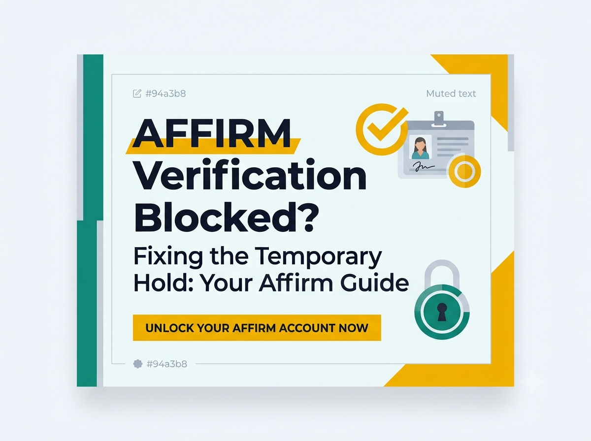 Affirm temporarily blocked from verification