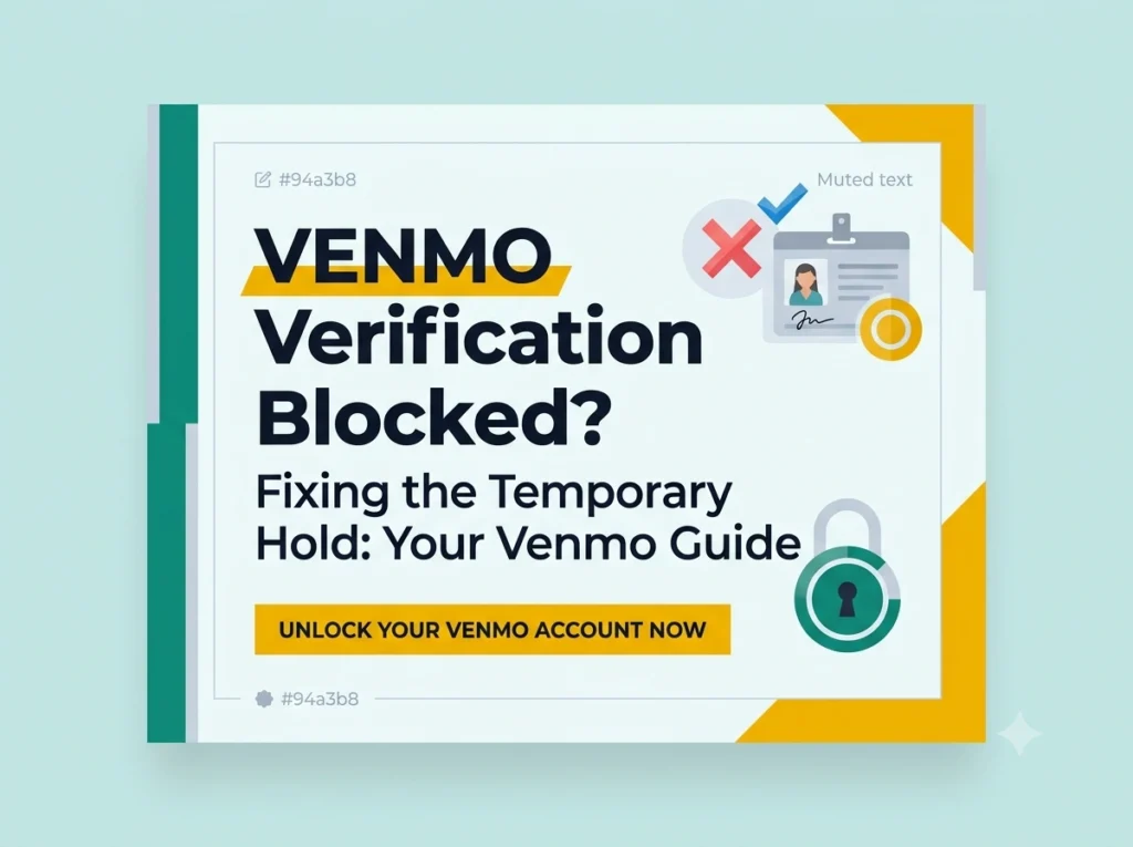 Venmo temporarily blocked from verification