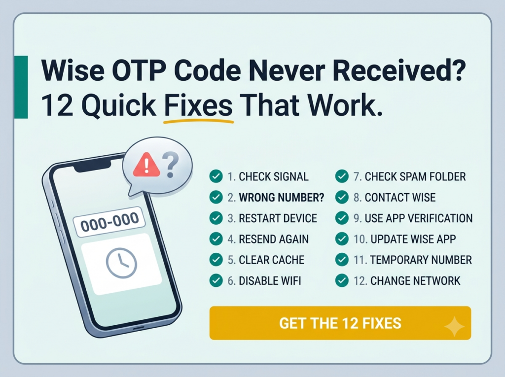 Wise OTP Code Never Received