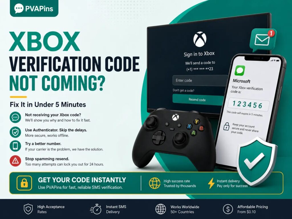Xbox Verification Code Not Coming