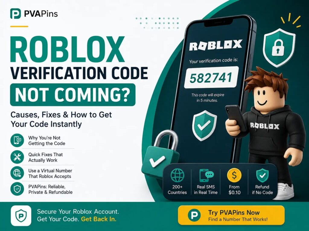 Roblox Verification Code Not Coming
