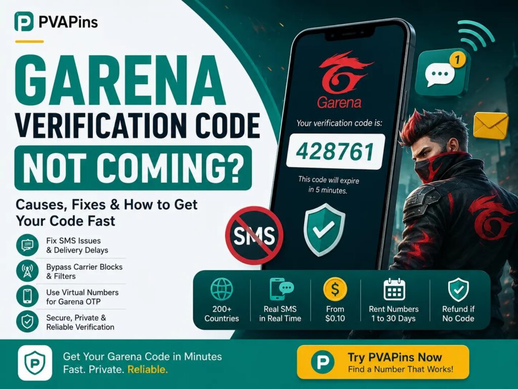 Garena Verification Code Not Coming? Fix It Fast