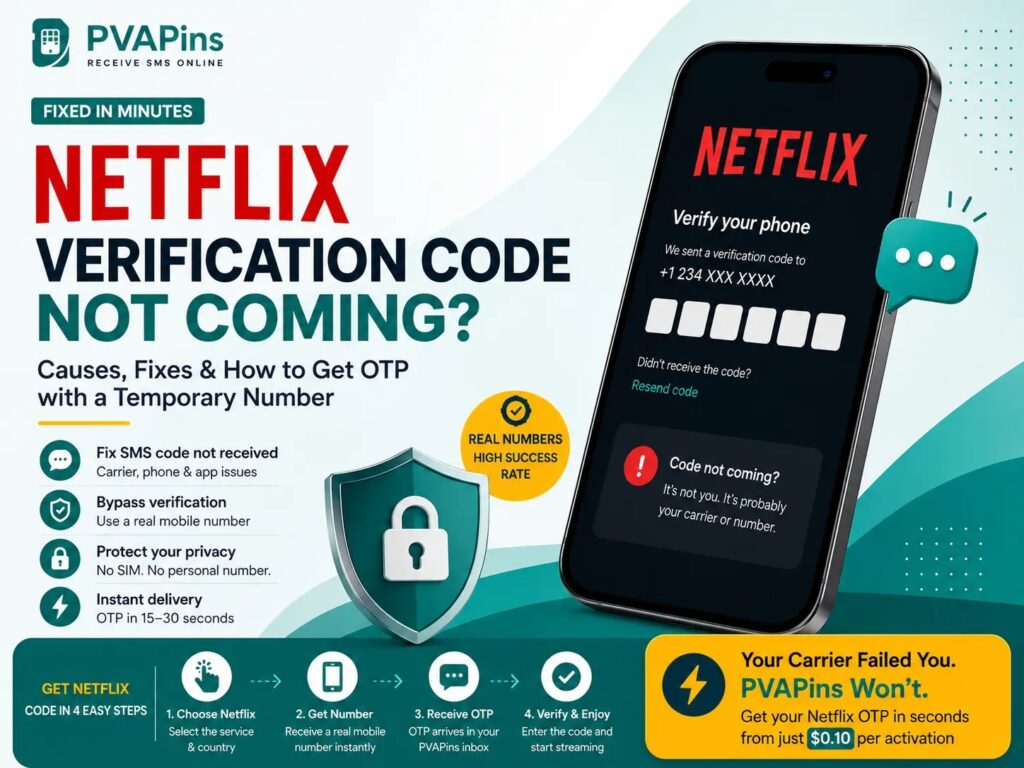 Netflix Verification Code Not Coming