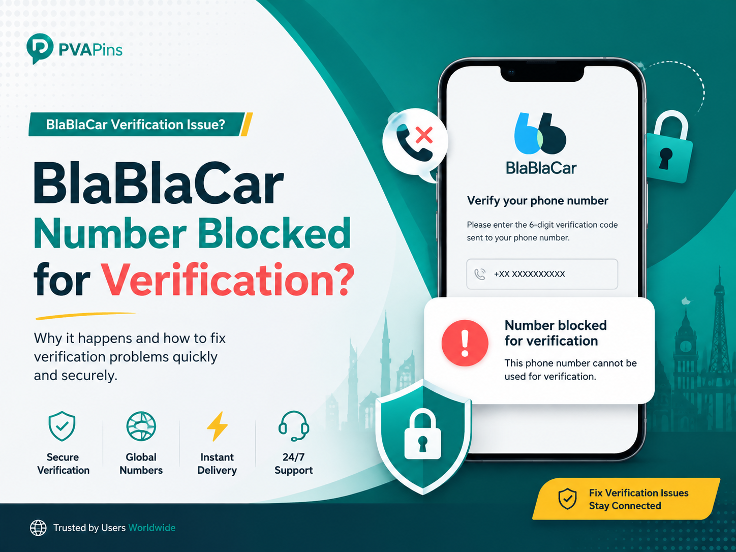 BlaBlaCar number is blocked for verification