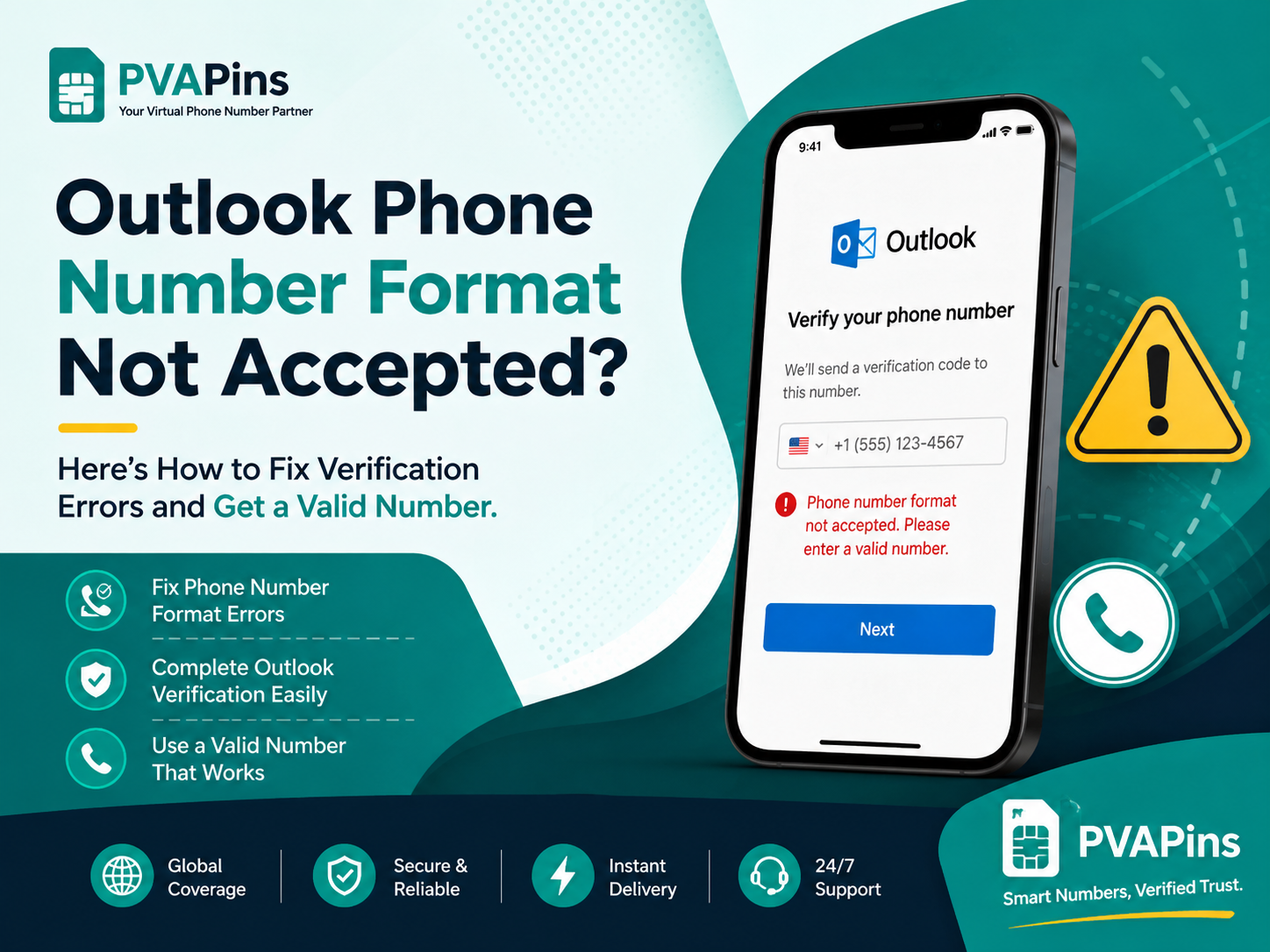 Outlook Phone Number Format Not Accepted