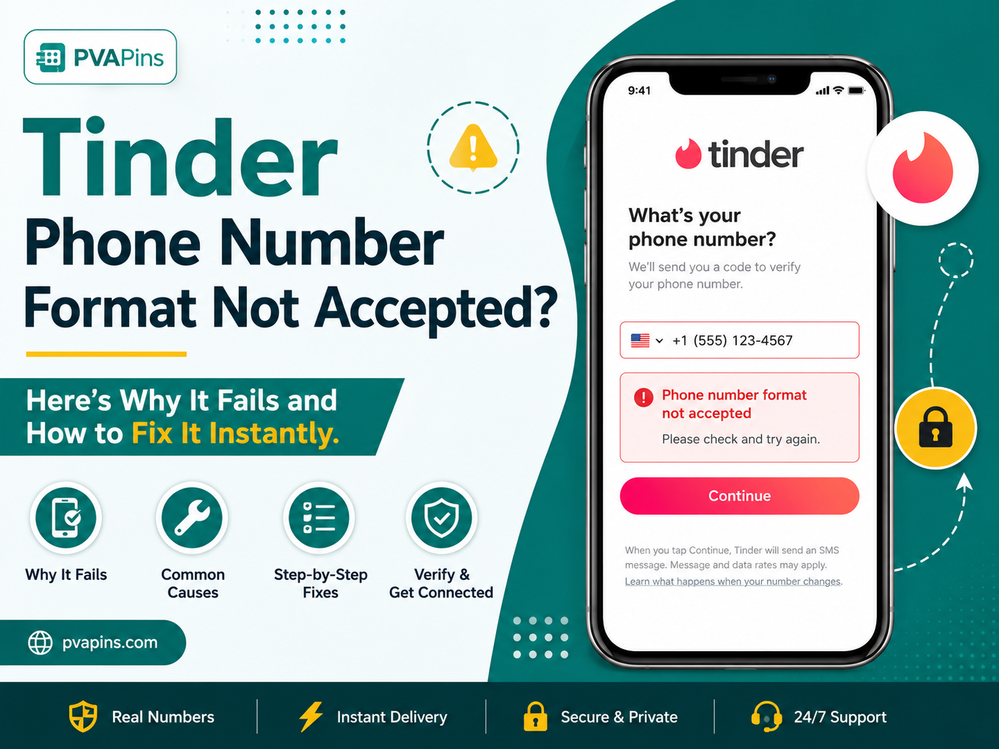 Tinder Phone Number Format Not Accepted