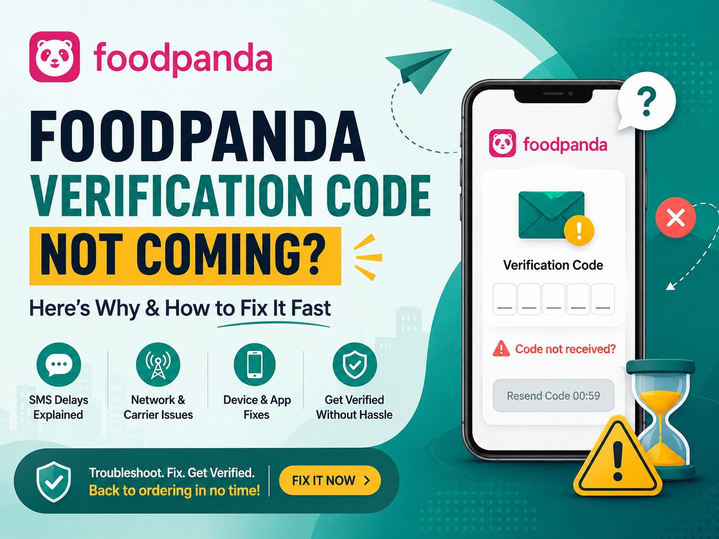 Foodpanda Verification Code Not Coming