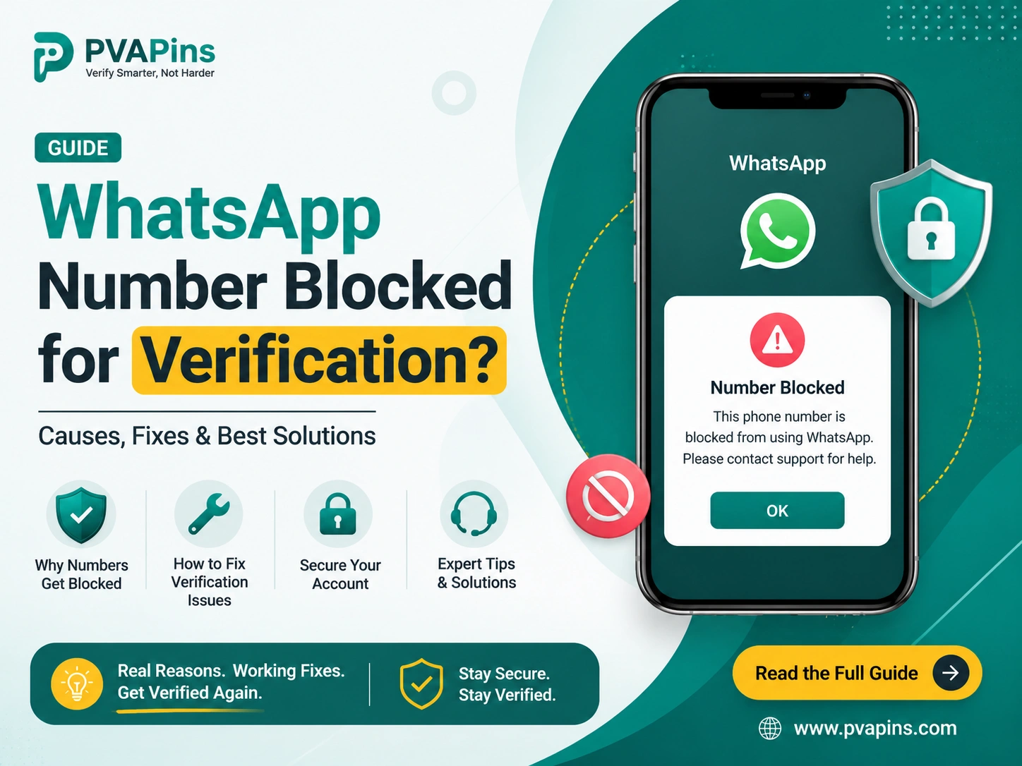 WhatsApp number is blocked for verification