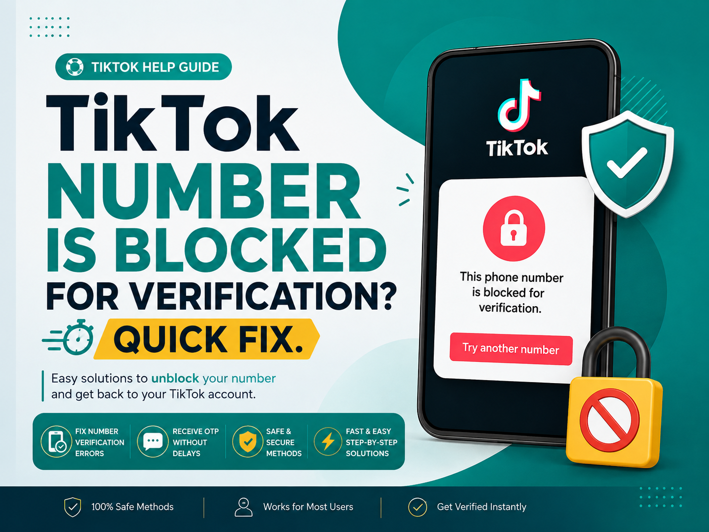 TikTok number is blocked for verification