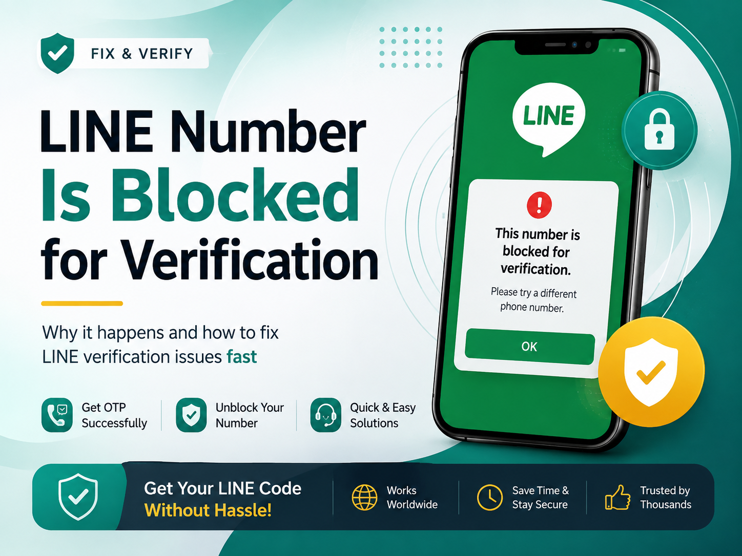 LINE Number Is Blocked for Verification