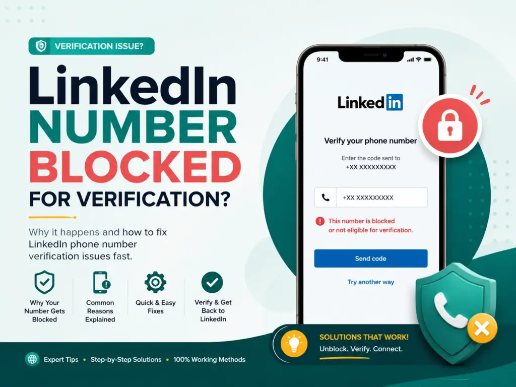 LinkedIn number is blocked for verification