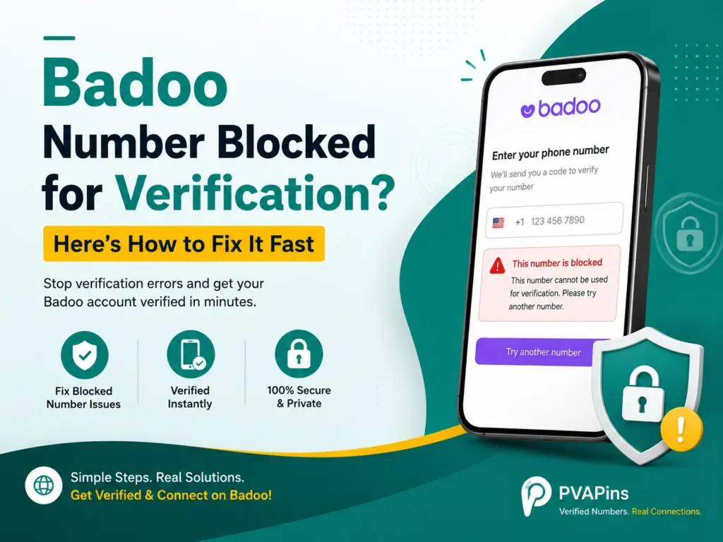 Badoo number is blocked for verification?
