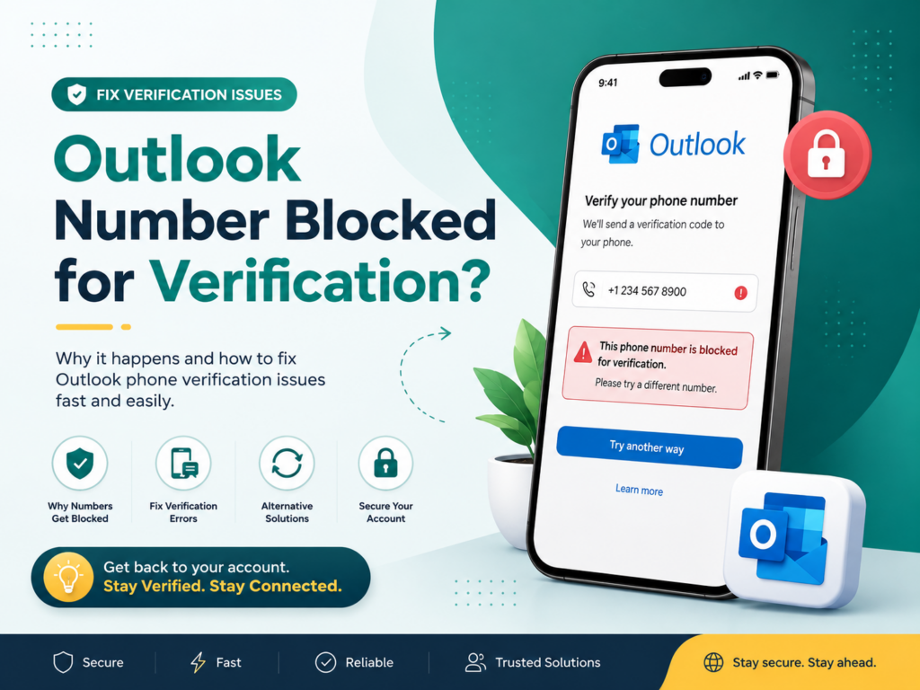 Outlook number is blocked for verification