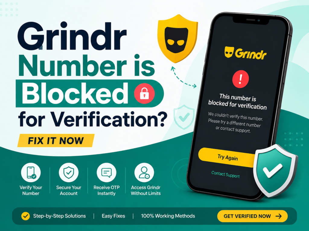 Grindr number is blocked for verification