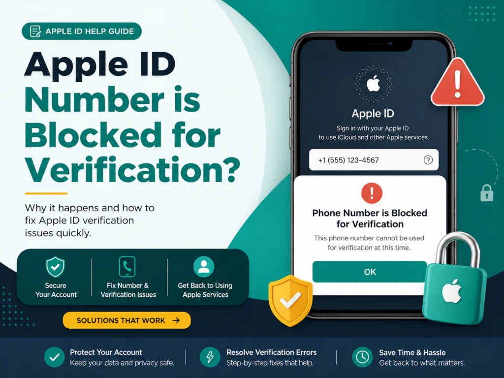 Apple ID number is blocked for verification