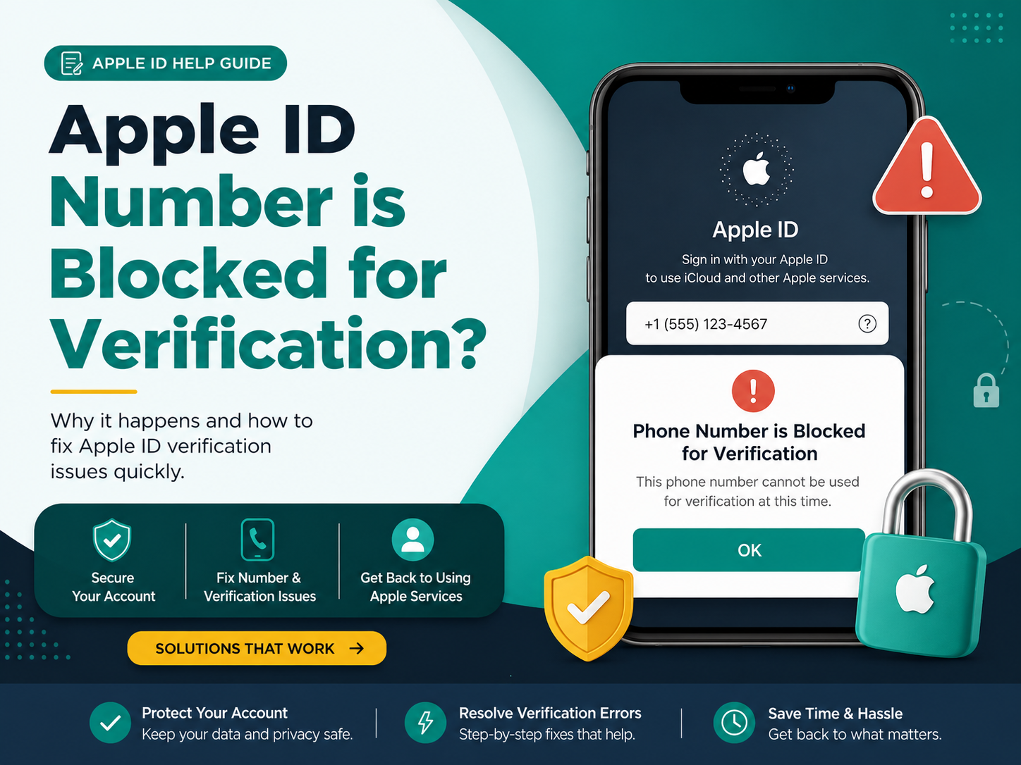 Apple ID number is blocked for verification