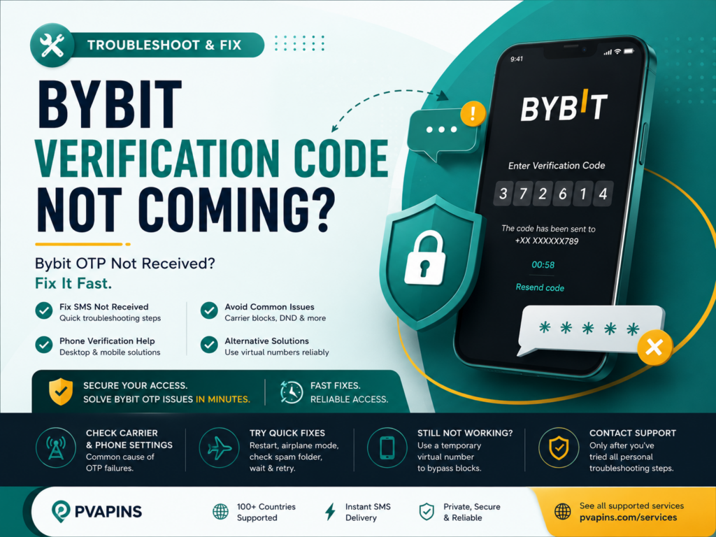 Bybit Verification Code Not Coming