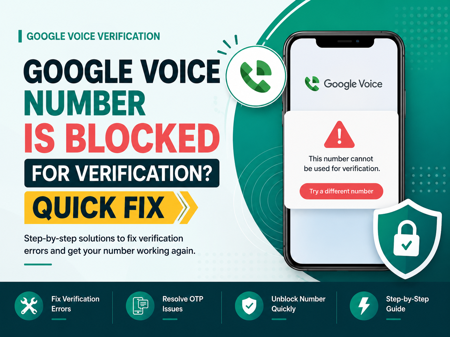 Google Voice number is blocked for verification