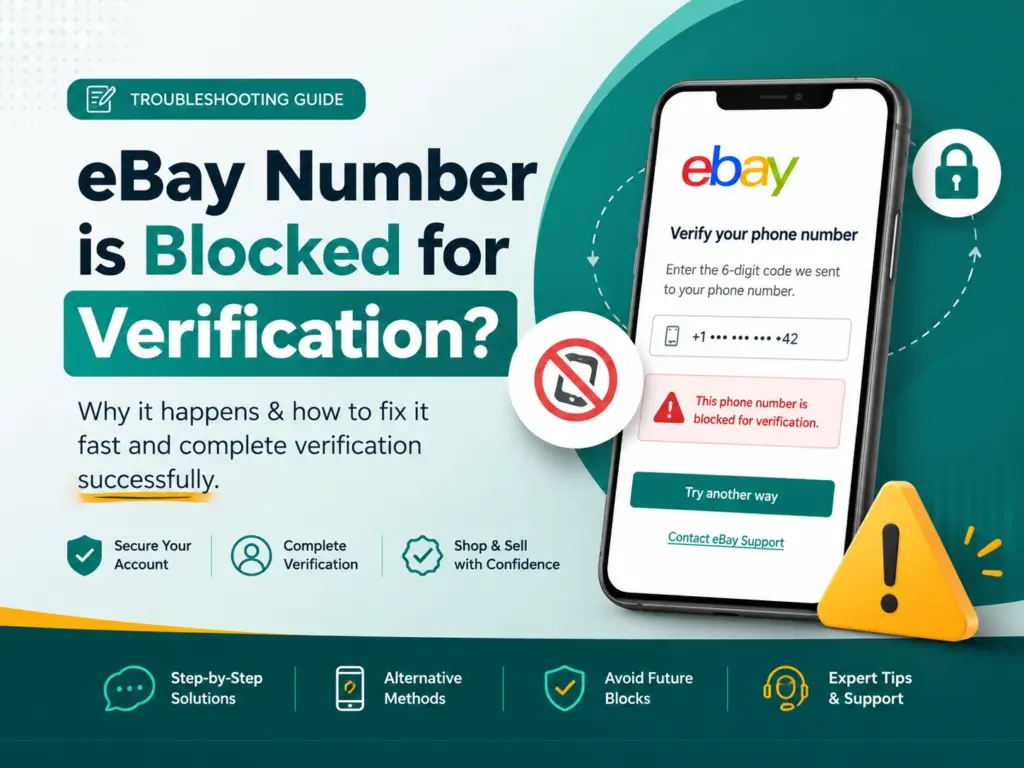 eBay number is blocked for verification