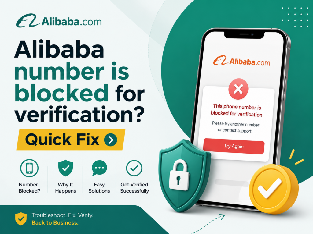 Alibaba number is blocked for verification