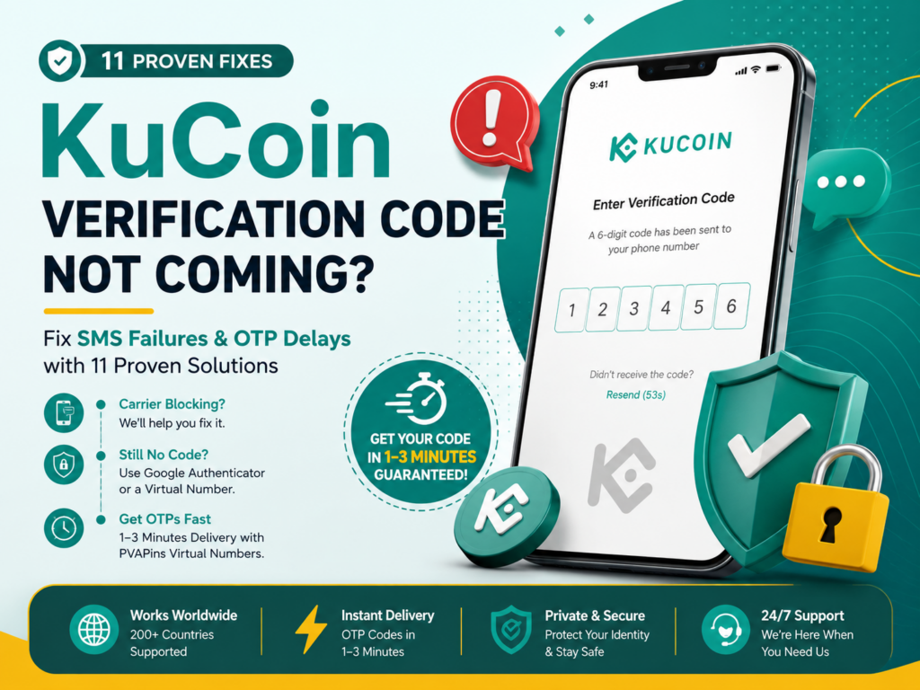 KuCoin Verification Code Not Coming