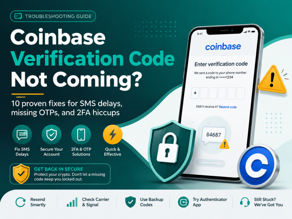 Coinbase Verification Code Not Coming