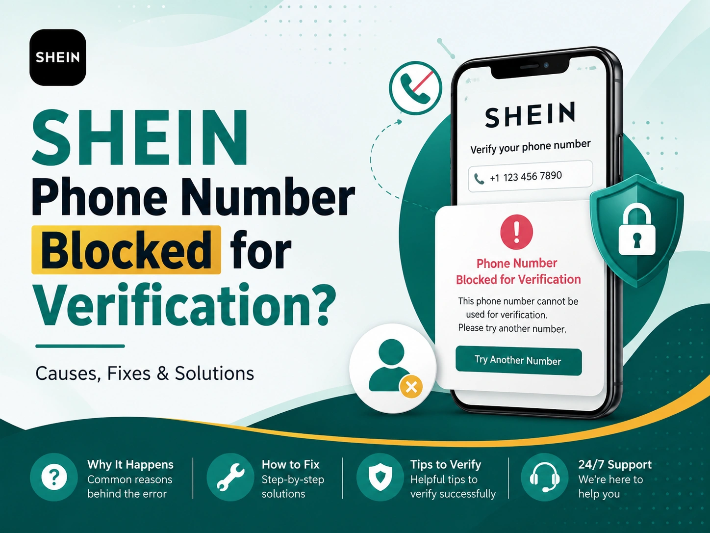 Shein Phone Number Blocked for Verification?