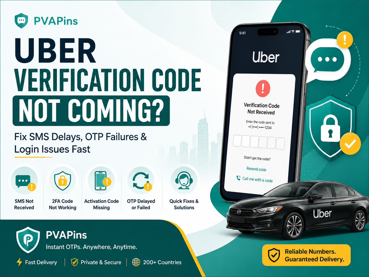Uber Verification Code Not Coming