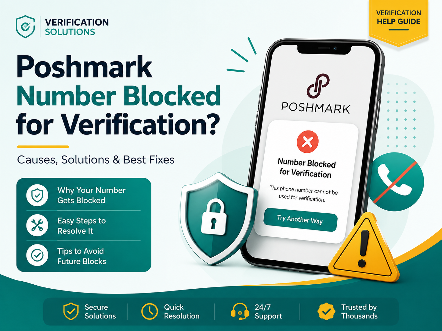 Poshmark number is blocked for verification