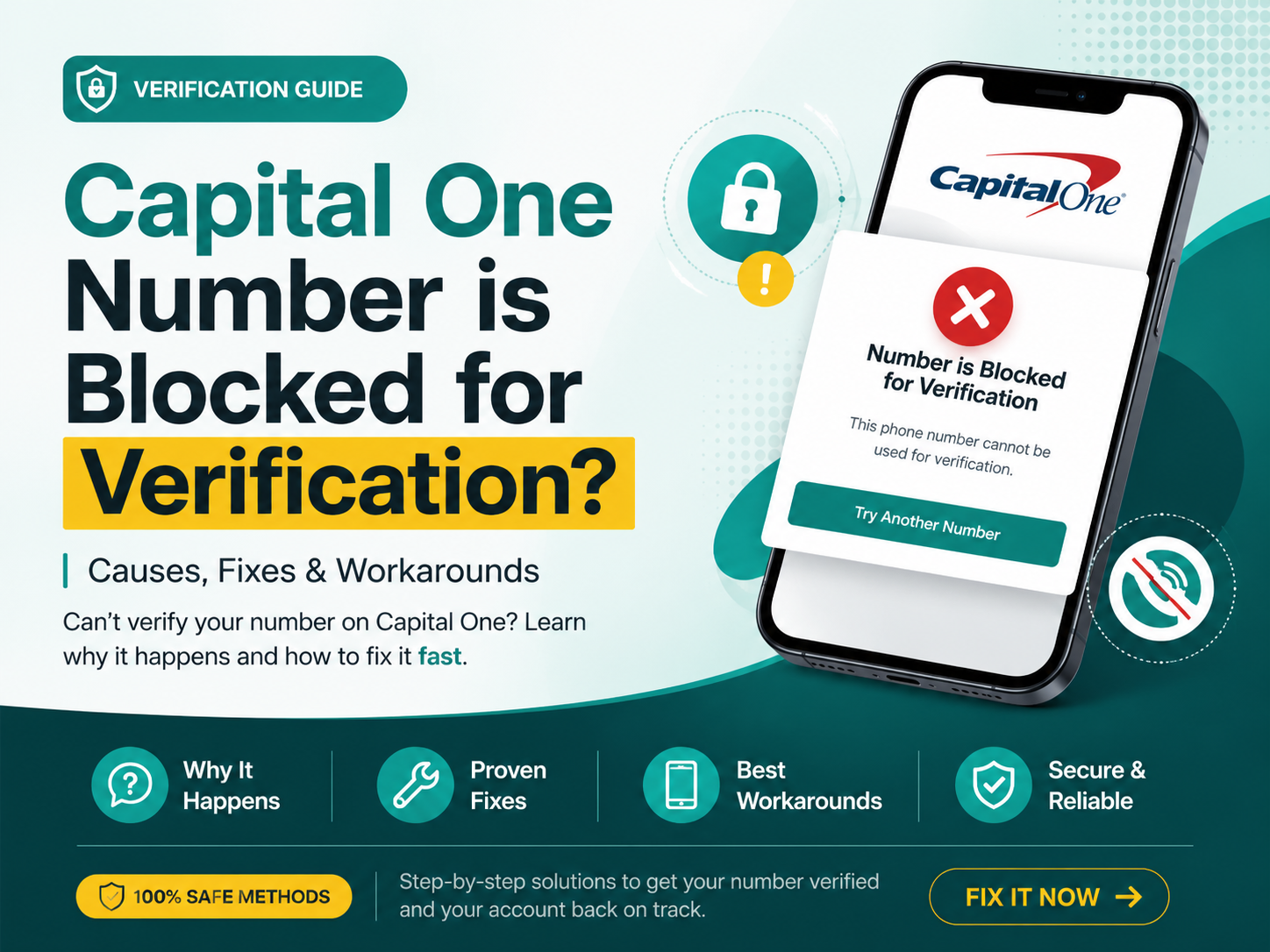 Capital One Number is Blocked for Verification