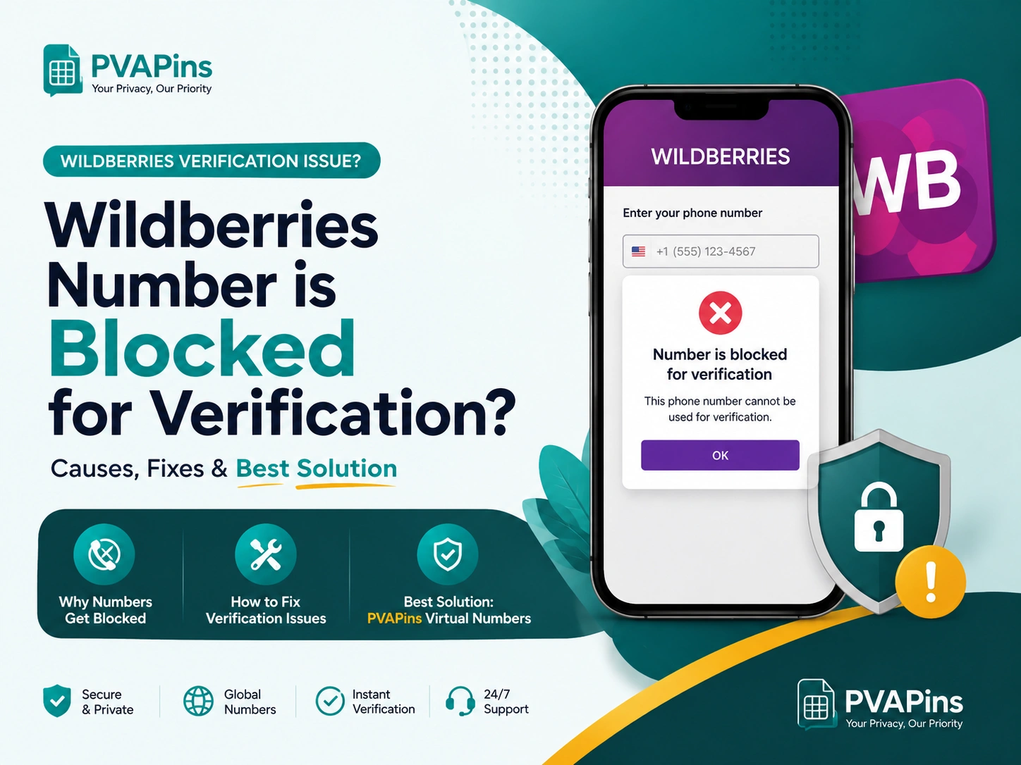 Wildberries number is blocked for verification