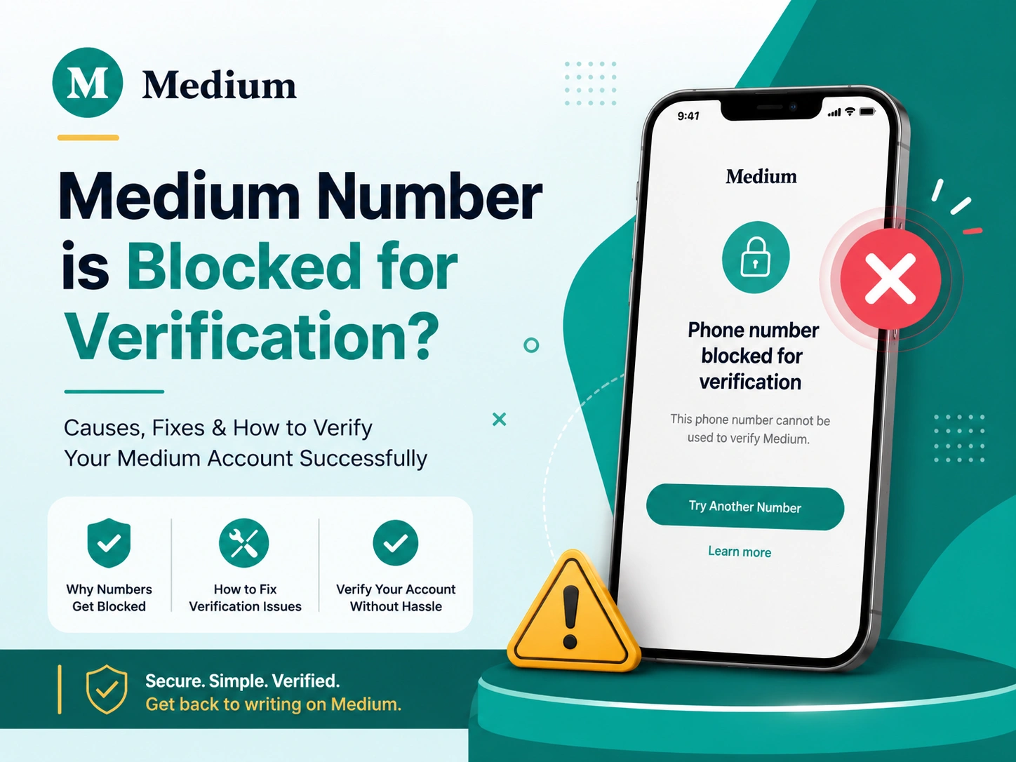 Medium number is blocked for verification