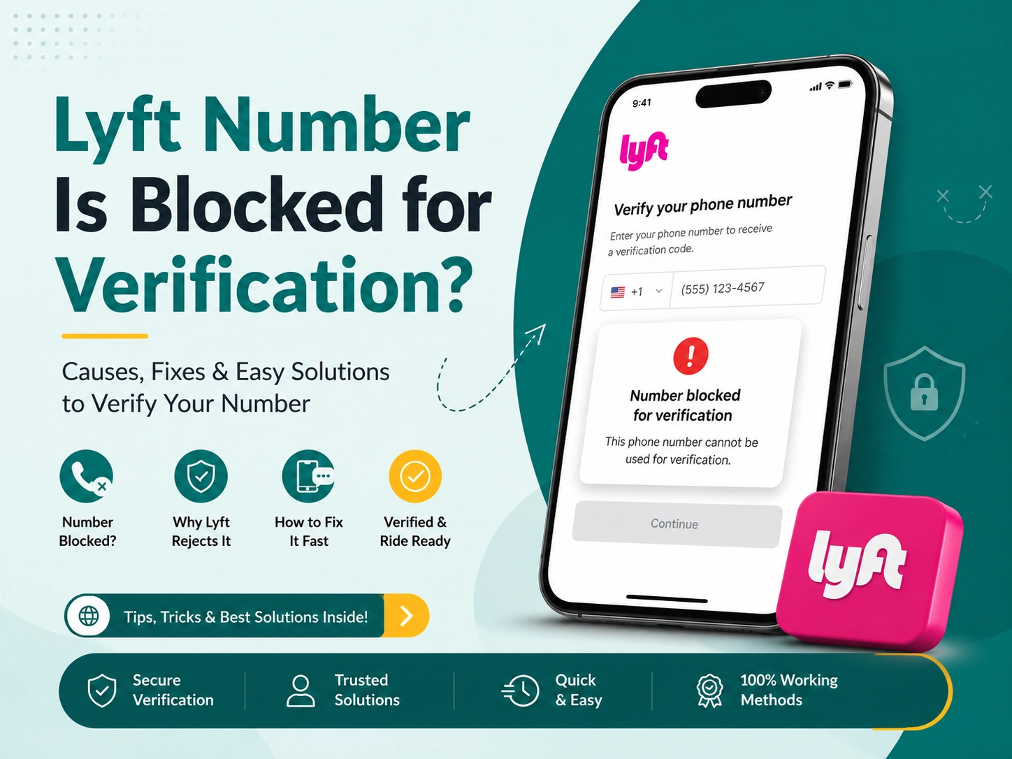 Lyft number is blocked for verification