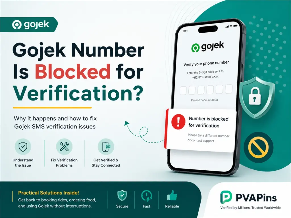 Gojek number is blocked for verification