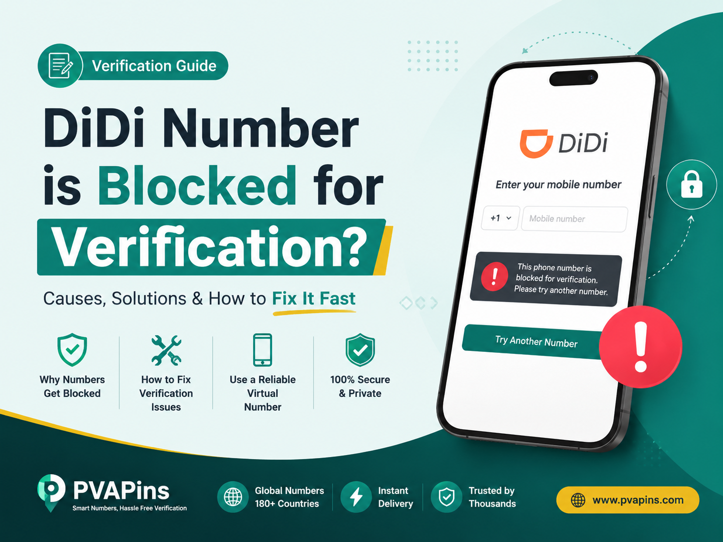DiDi number is blocked for verification