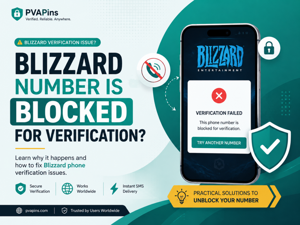Blizzard number is blocked for verification