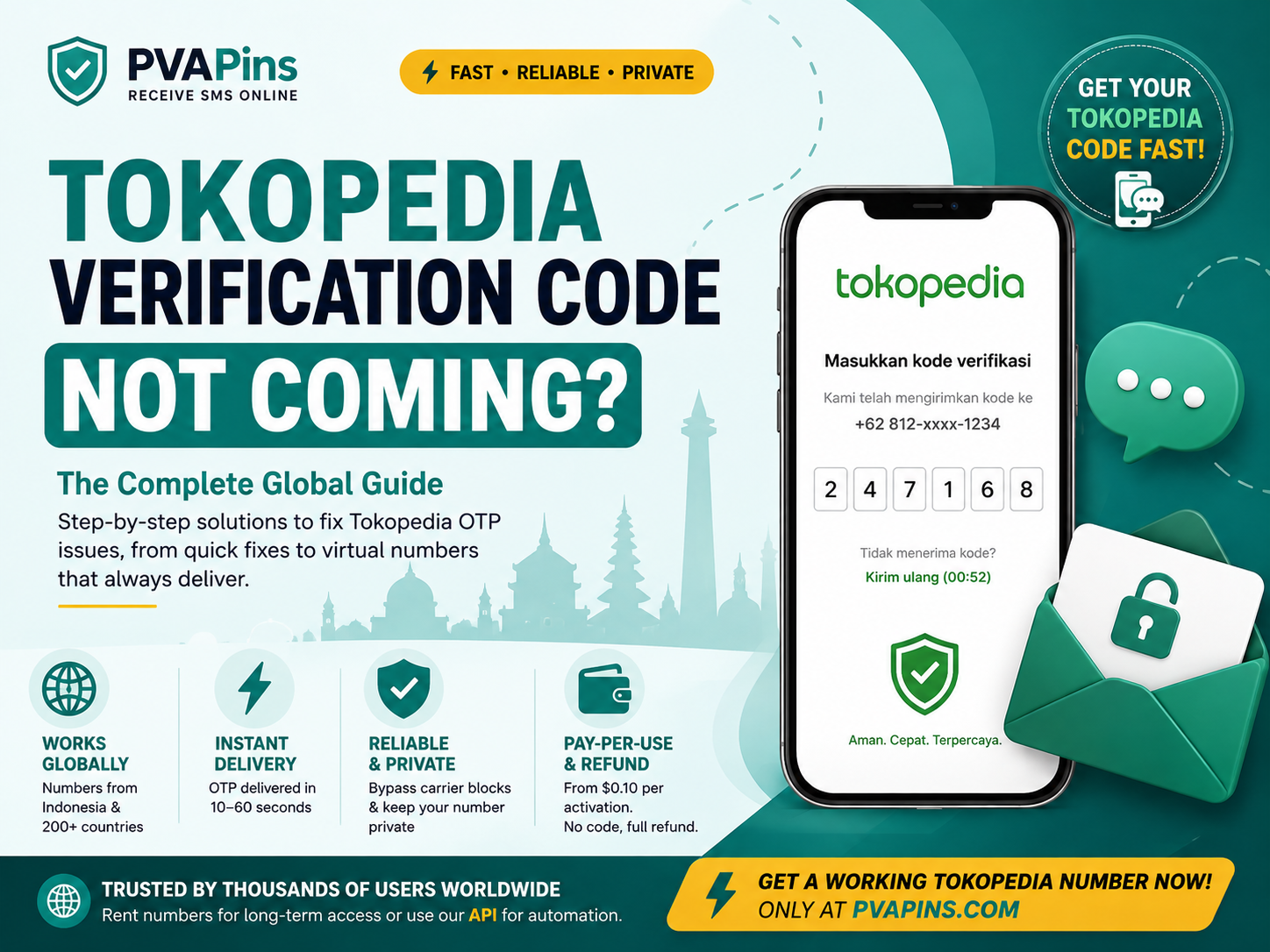 Tokopedia Verification Code Not Coming