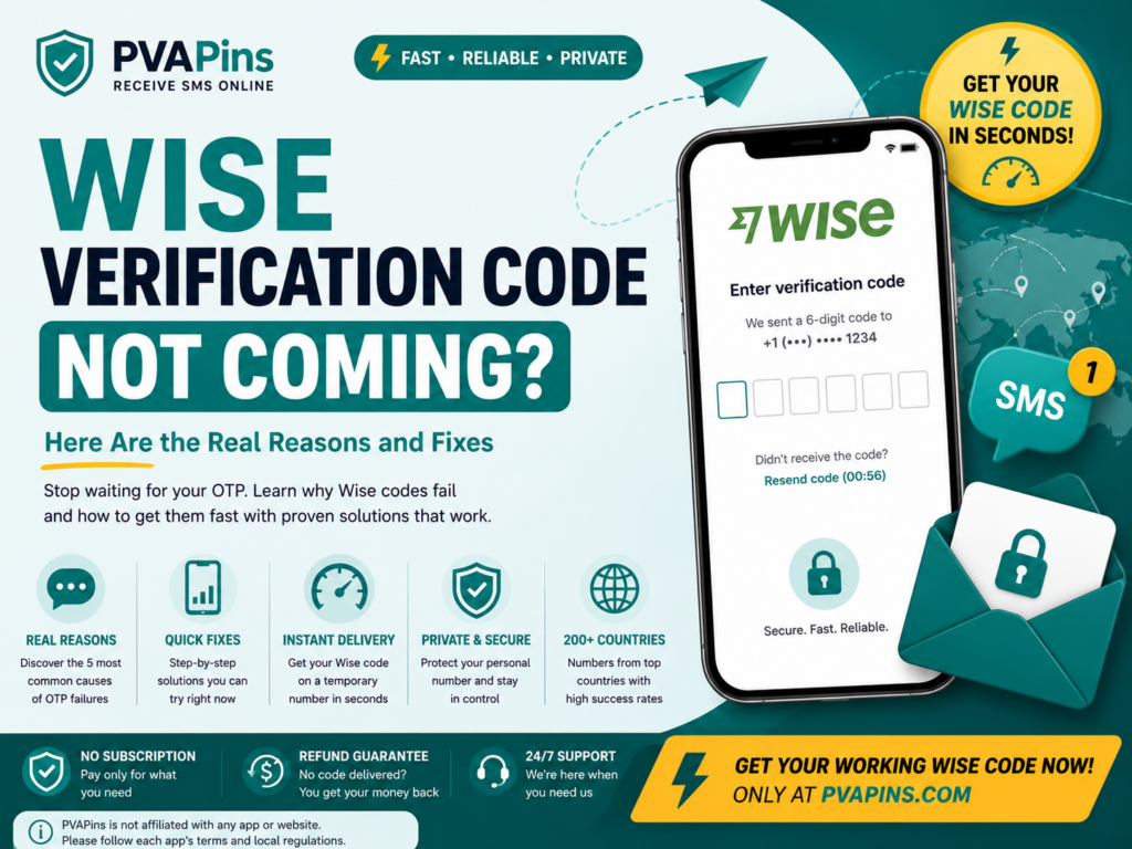 Wise Verification Code Not Coming
