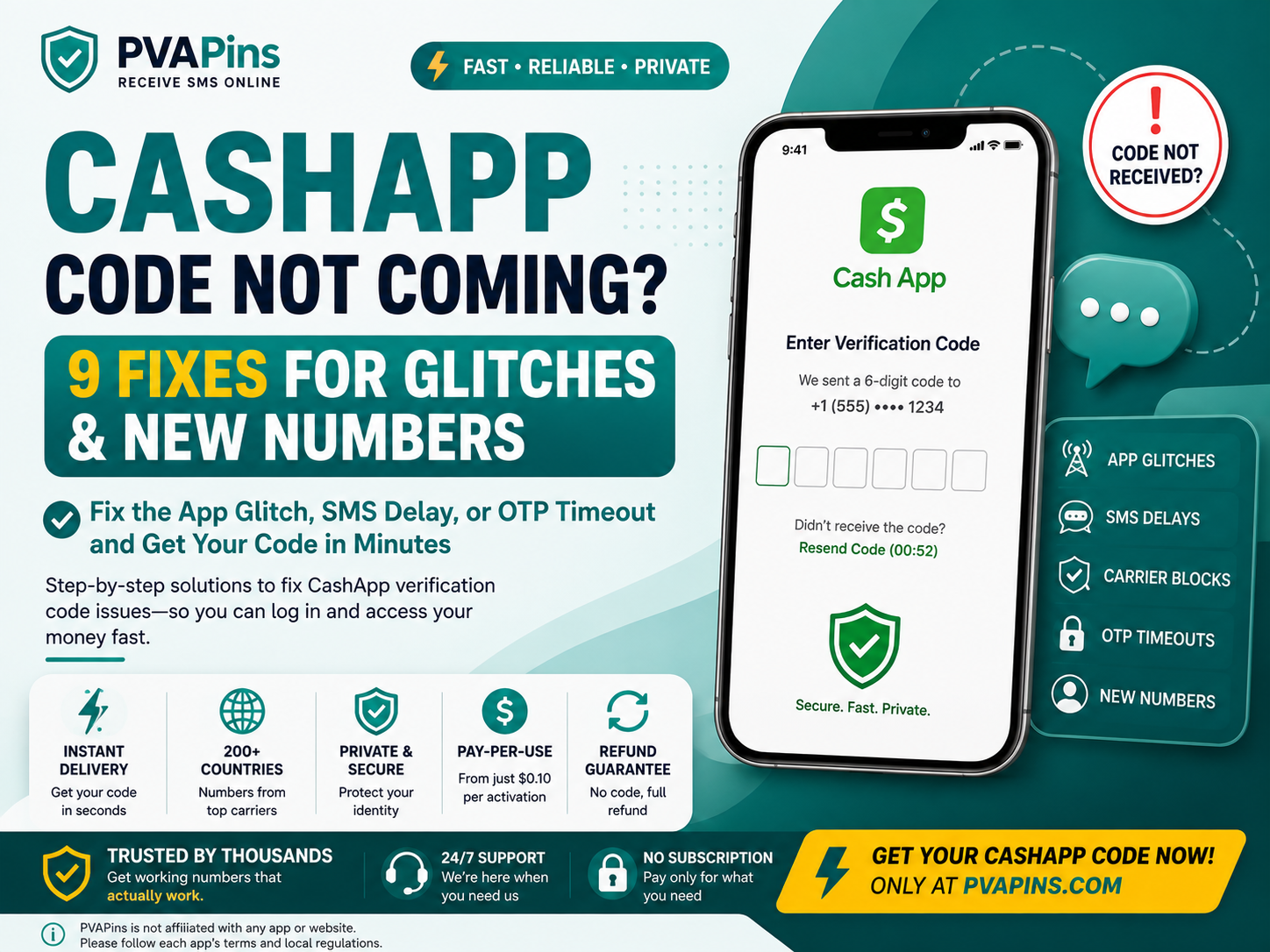 CashApp verification Code Not Coming