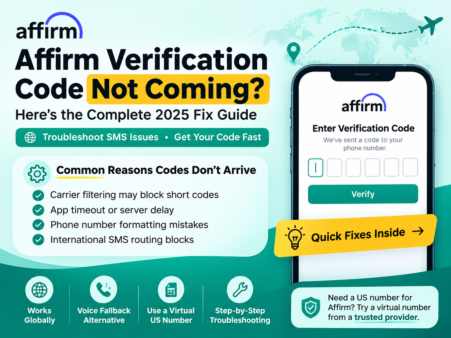 Affirm Verification Code Not Coming