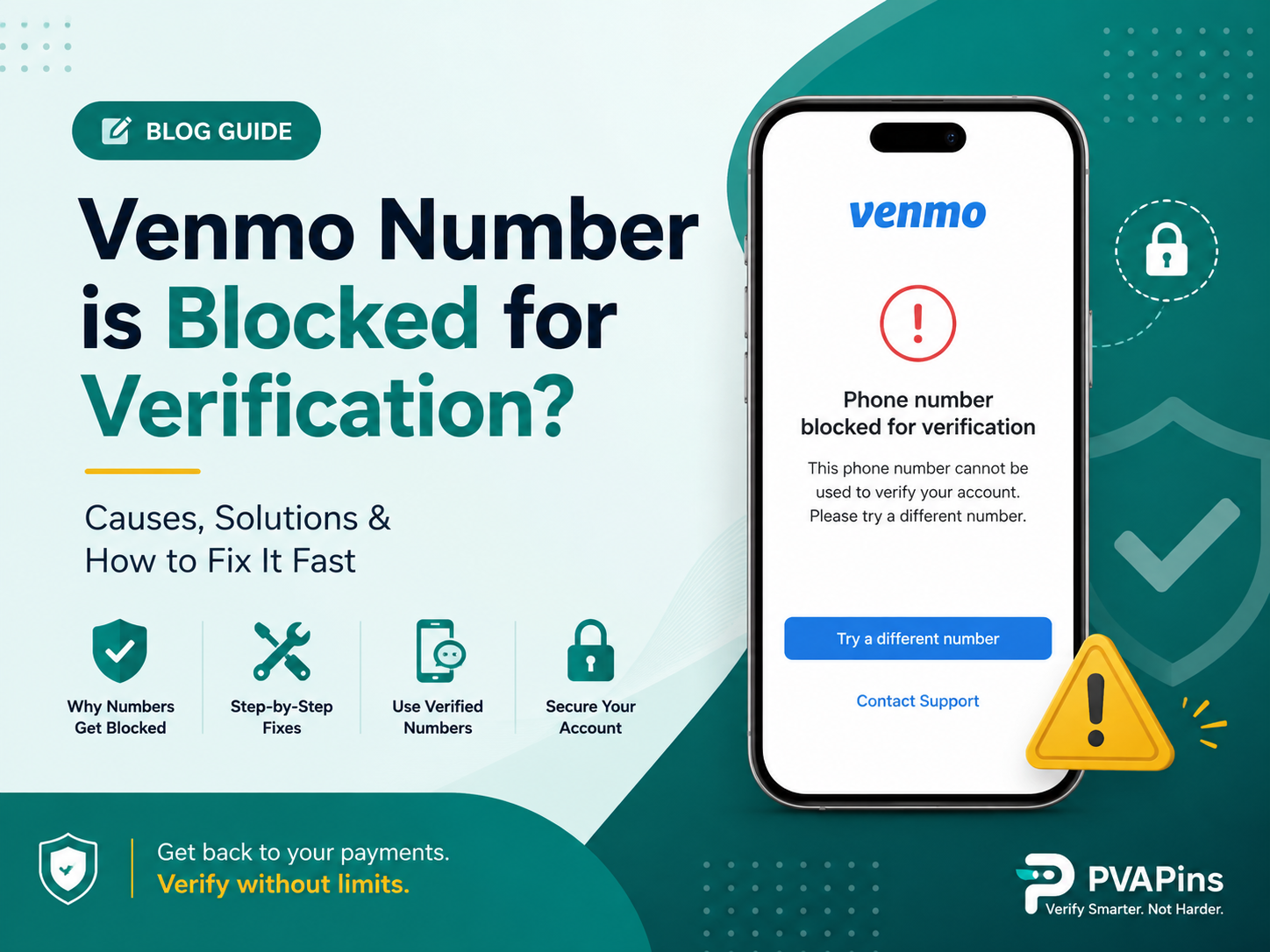 Venmo number is blocked for verification