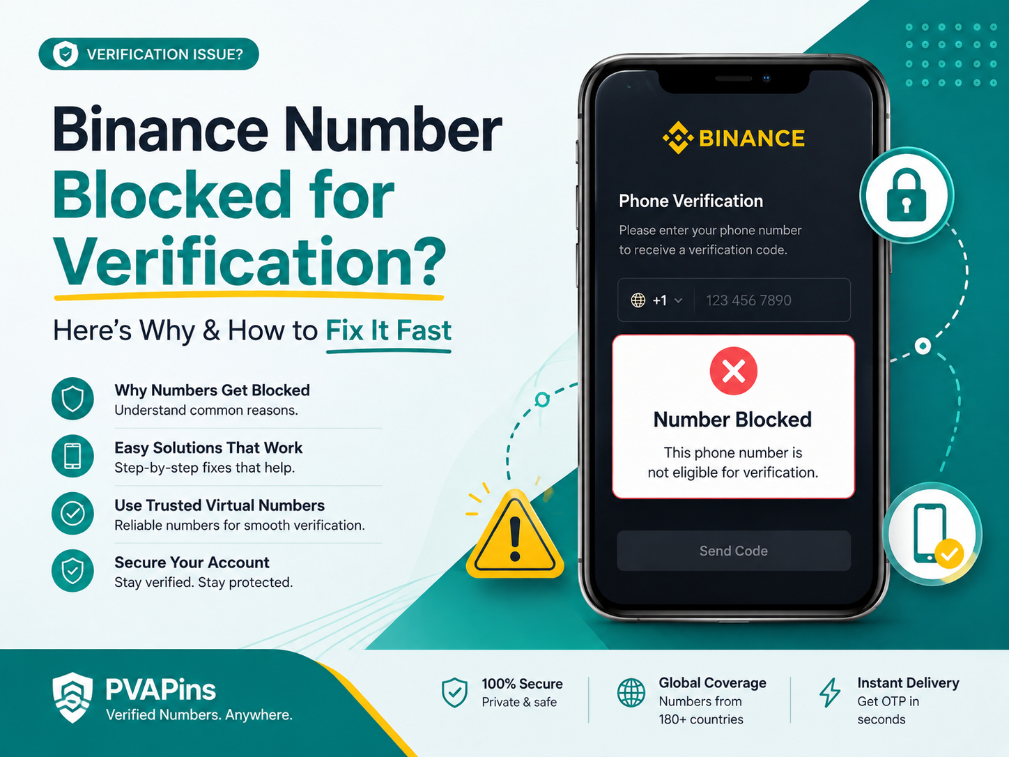 Binance number is blocked for verification
