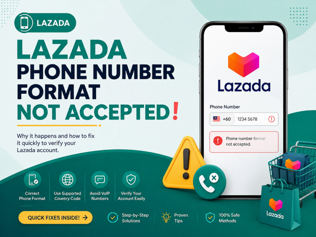 Lazada Phone Number Format Not Accepted